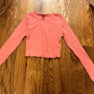 long sleeve pink shirt